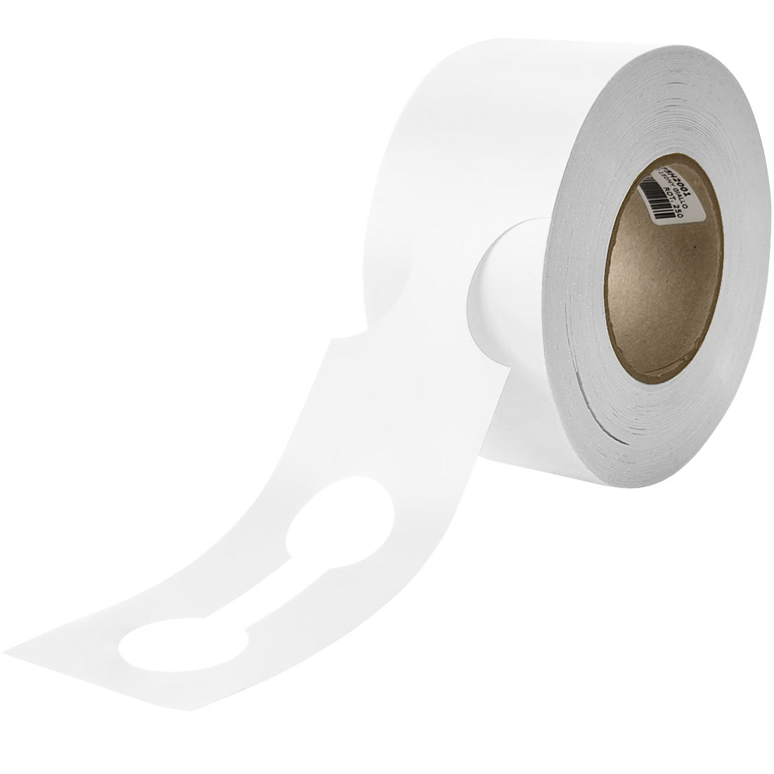 Loop lock labels 400x75mm HDPE, White