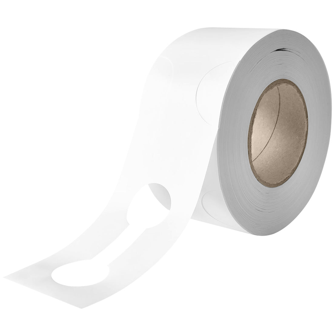 Loop lock labels 400x75mm HDPE, White