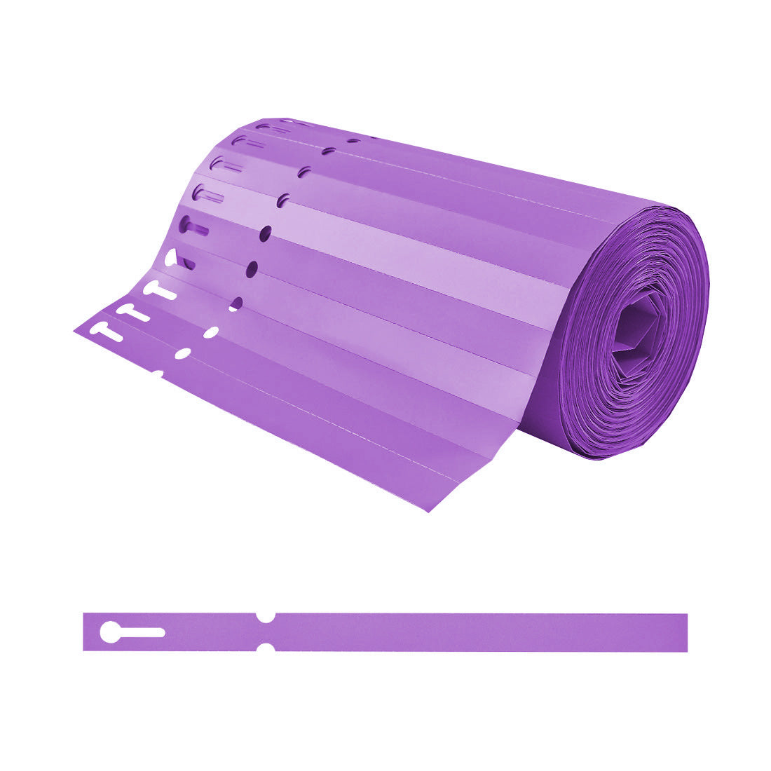 Loop lock labels 200x13mm HDPE, Purple