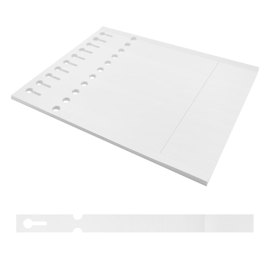 Loop lock labels 250x19,1mm PET, White
